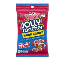 JOLLY RANCHER HARD CANDY AWSOME REDS 184G X 12 PACK