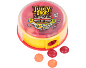 JUICY DROP RE-MIX SWEET AND SOUR CANDY 37G X 8 PACK