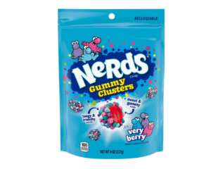 NERDS GUMMY CLUSTER VERY BERRY STAND UP POUCH 226G X 6 PACK