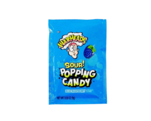 WARHEADS SOUR POPPING CANDY BLUE RASPBERRY 9G X 20 PACK