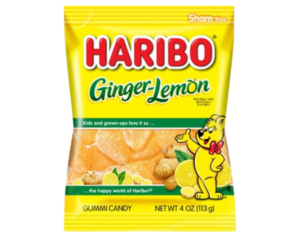 HARIBO GINGER LEMON PEG BAG 113G X 12 PACK