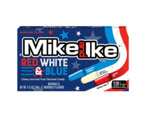 MIKE AND IKE RED, WHITE & BLUE 120G X 20 PACK
