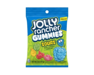 JOLLY RANCHER SOUR GUMMIES PEG BAG 198G X 12 PACK