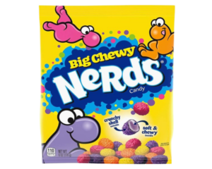 NERDS BIG CHEWY PEG BAG 170G X 12 PACK