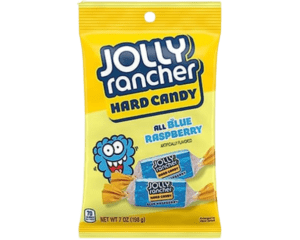 JOLLY RANCHER PEG BAG HARD BLUE RASPBERRY 198G X 12 PACK