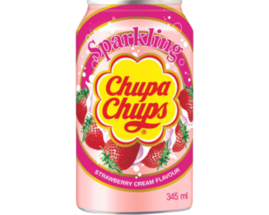 CHUPA CHUPS STRAWBERRY AND CREAM 345ML X 24 PACK