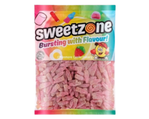 SWEETZONE FIZZY CHERRY BOTTLES UK 1KG BAR