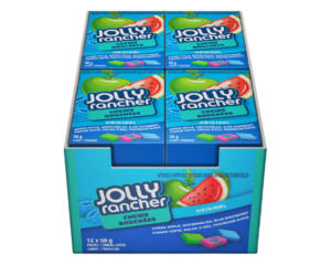 JOLLY RANCHERS CHEWS ORIGINAL FLAVOURS 58G X 12 PACK