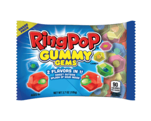 TOPPS RING POP GUMMY GEMS 105G X 16 PACK