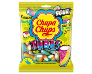 CHUPA CHUPS SOUR TUBES 90G X 18 PACK