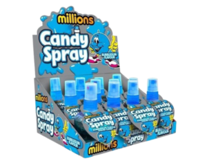 MILLIONS CANDY SPRAY BUBBLEGUM UK 45ML X 12 PACK
