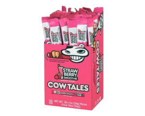 GOETEZ COW TALES STRAWBERRY SMOOTHY WITH TUMBLER 28G X 100CT