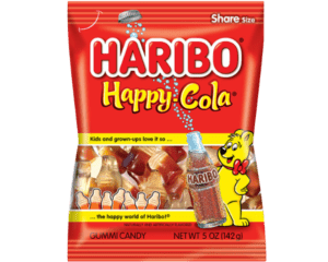 HARIBO PEG BAG HAPPY COLA 141G X 12 PACK