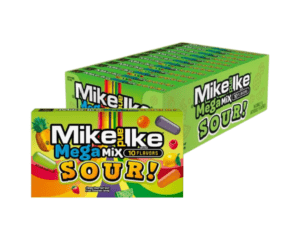 MIKE AND IKE SOUR MEGA MIX 120G, 12 PACK