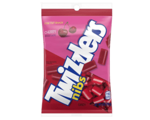 TWIZZLERS CHERRY FLOVORED NIBS PEG BAG 170G X 12 PACK