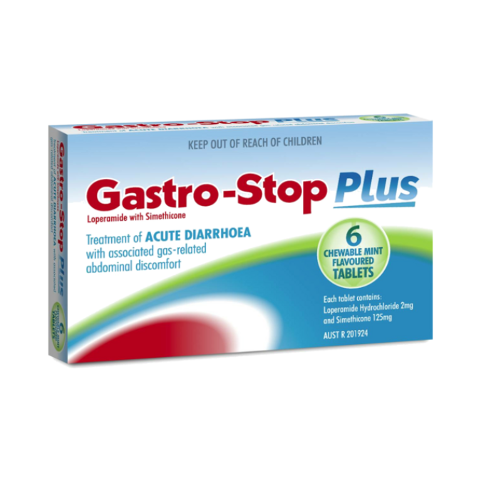 GASTRO STOP PLUS 6 TABLETS