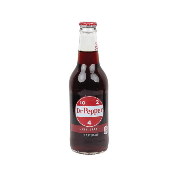 DR PEPPER GLASS BOTTLE 355ML X 24 PACK