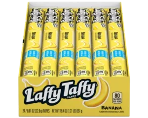 LAFFY TAFFY ROPE BANANA 24 CT