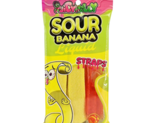 JUICY JELLY SOUR STRAPS BANANA (160G X 12) X 4 PACK