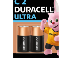 DURACELL C PK2 ALKALINE BATTERIES