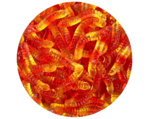 JUICY JELLY GUMMY WORMS 1KG