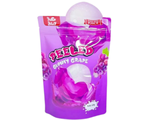 JUICY JELLY PEELED GUMMY LYCHEE HANGSELL 120G X 12