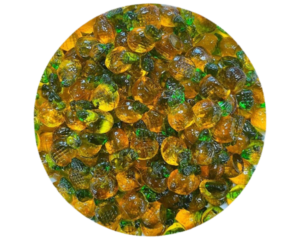 JUICY JELLY PEELED GUMMY MANDARIN BULK 1KG BAG