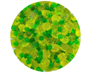 JUICY JELLY PEELED GUMMY PINEAPPLE BULK 1KG BAG