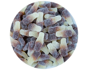 JUICY JELLY SOUR COLA BOTTLES 1KG