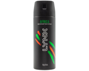 LYNX 96g / 150mL DEODORANT BODY SPRAY AFRICA