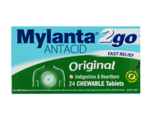 MYLANTA 2GO ANTACID ORIGINAL 24 TABLETS - 8 PACK