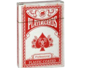 PLAYING CARDS RED (N006375R) - 12 PACK