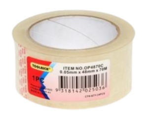 Toolrich Clear Packaging Tape 0.05mm x 48mm x 70m