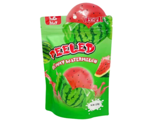 JUICY JELLY PEELED GUMMY WATERMELON HANGSELL 120G X 12