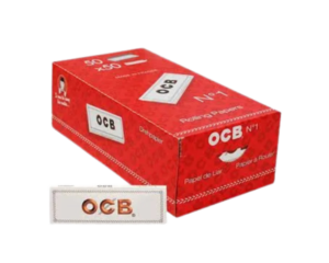 OCB RED REGULAR SINGLE WIDE PAPERS 50 PACK