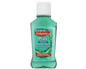 COLGATE PLAX ALCOHOL FREE ANTIBACTERIAL MOUTHWASH FRESHMINT 60ML