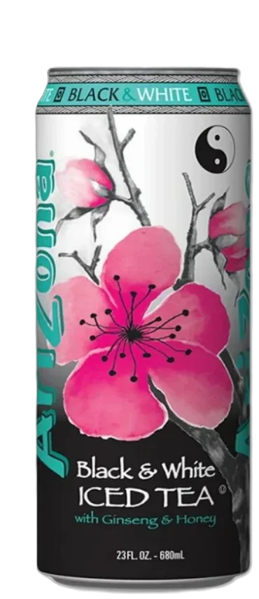 ARIZONA BLACK AND WHITE 680ML X24