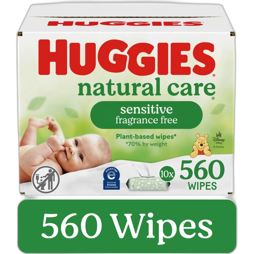 HUGGIES PACK OF 56 - BABY WIPES NATURAL CARE X 10