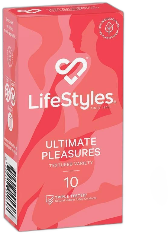 Lifestyles Ultimate Pleasures Condoms 10 Pack