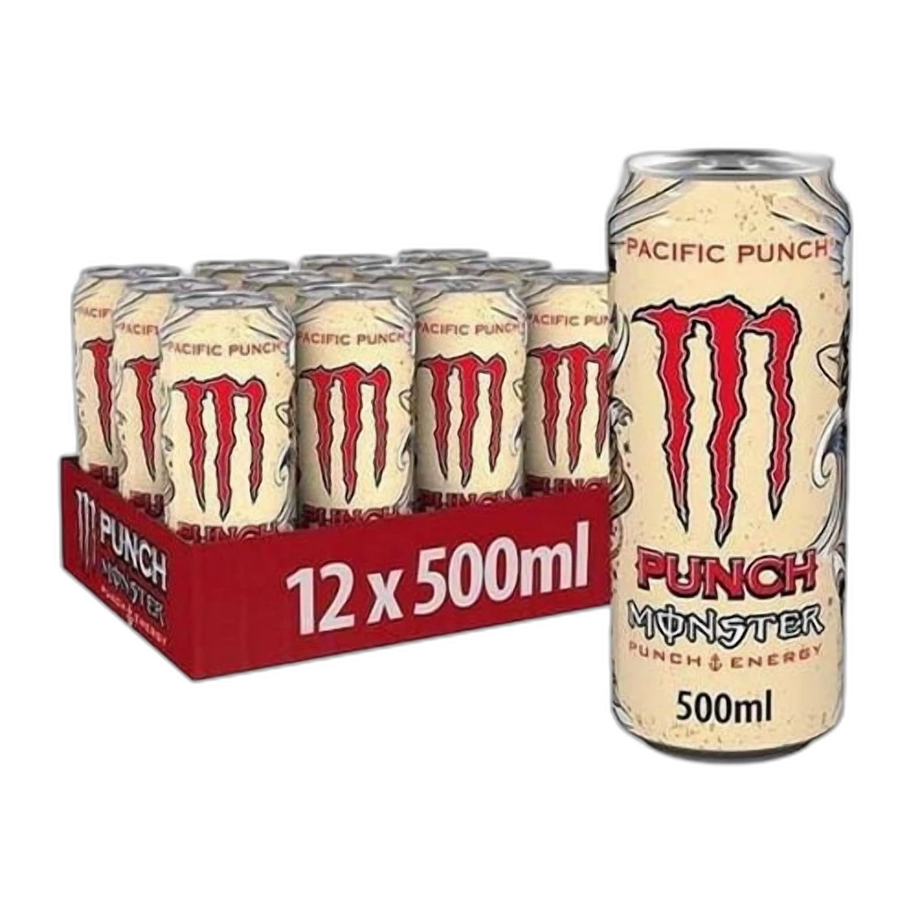 Monster Pacific Punch Energy Drink 500ml X 12 Pack