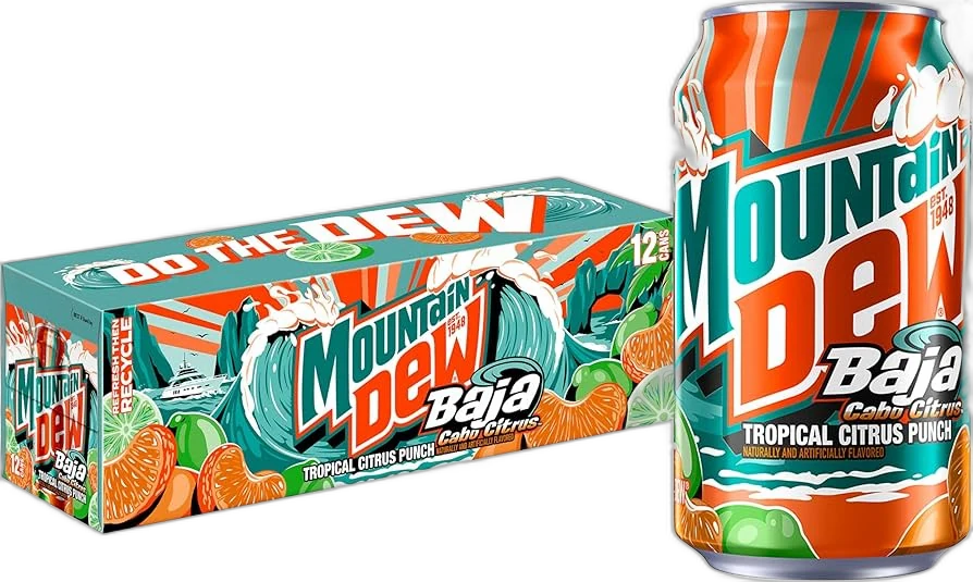 Mountain Dew Baja Citrus 355Ml X 12pk