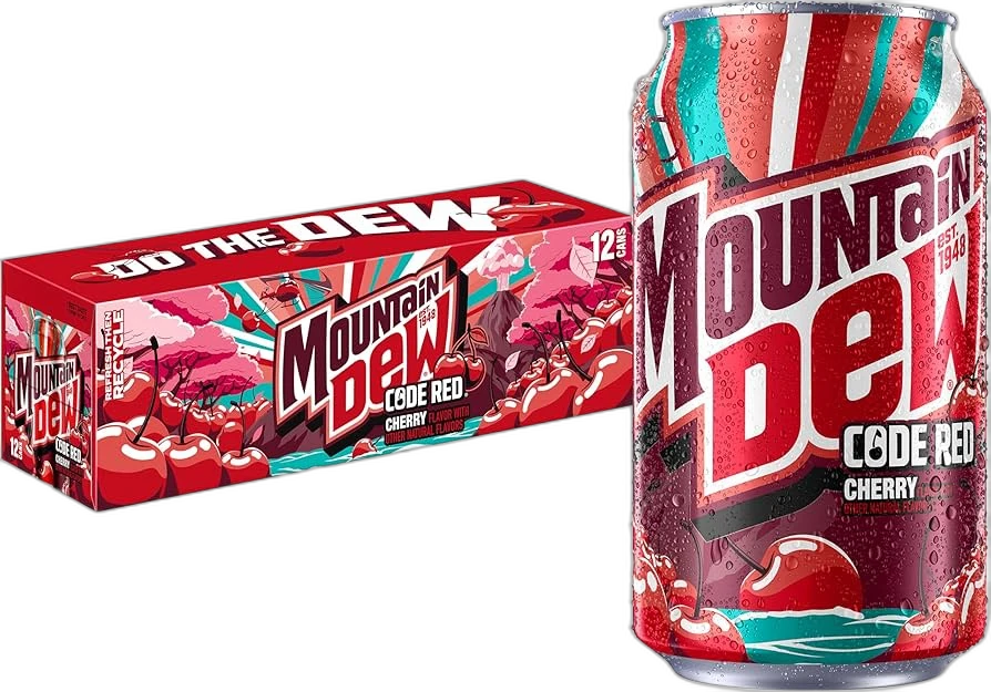 Mountain Dew Code Red 355ml X12 Pack
