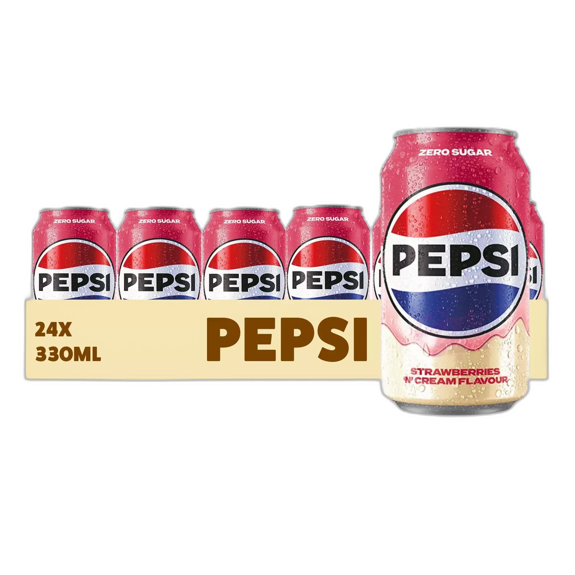 PEPSI Strawberries and Cream 330ml X 24PK