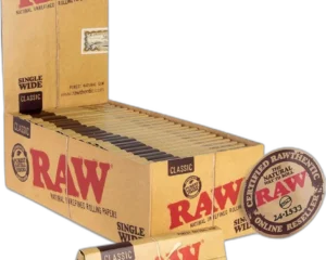 RAW SINGLE WIDE 50 PACK - ORGANIC