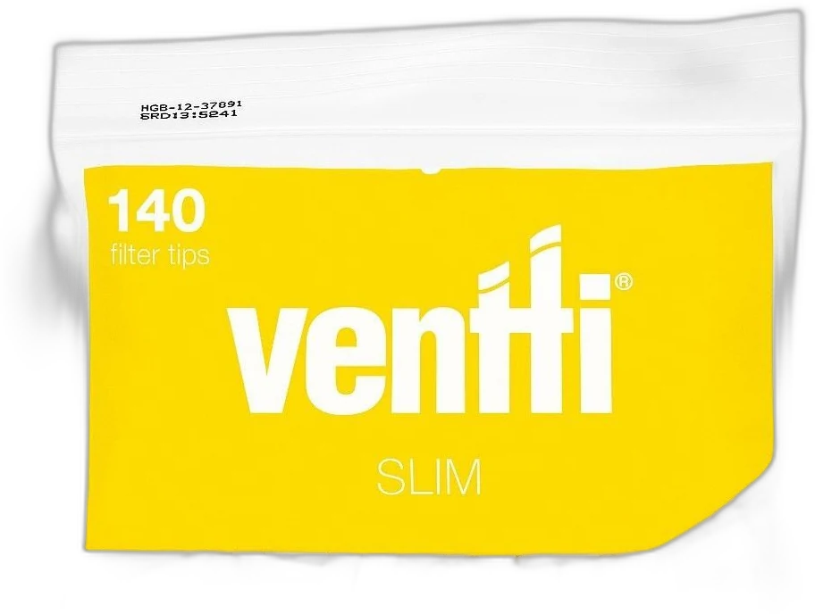 VENTTI FILTERS SLIM YELLOW (12pk)
