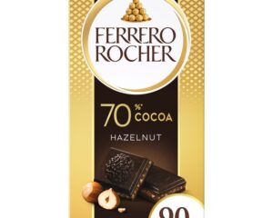 Ferrero Rocher Tablets 70% Cocoa Hazelnut 90g X 8 PACK (UK)