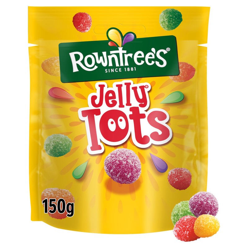 Rowntrees Jelly Tots Pouch 150g X 10 PACK (UK)