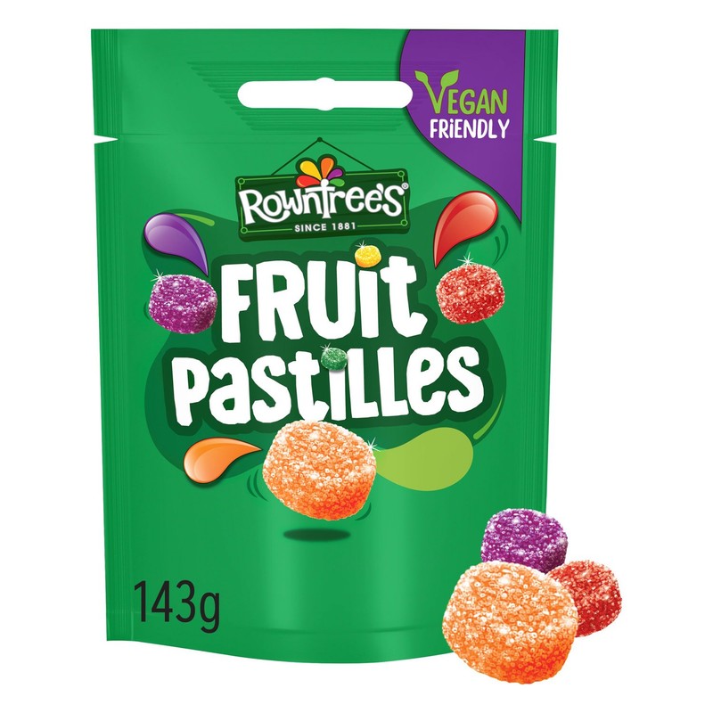 Rowntree Fruit Pastilles Pouch 143g X 10 PACK (UK)