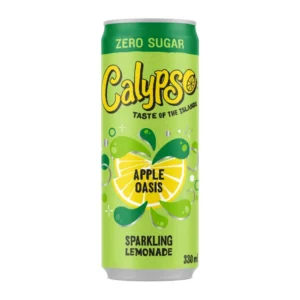 Calypso Apple Oasis Sparkling Lemonade Zero Sugar 330ml Can X 12 PACK (UK)